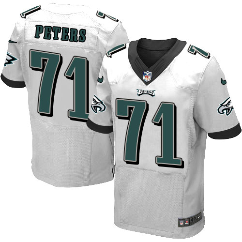 Men's Elite Jason Peters Nike Jersey White Road - #71 NFL Philadelphia Eagles